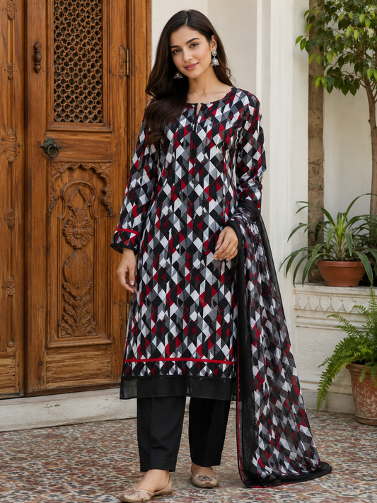 SaniaR "Geo Red" 2-Piece