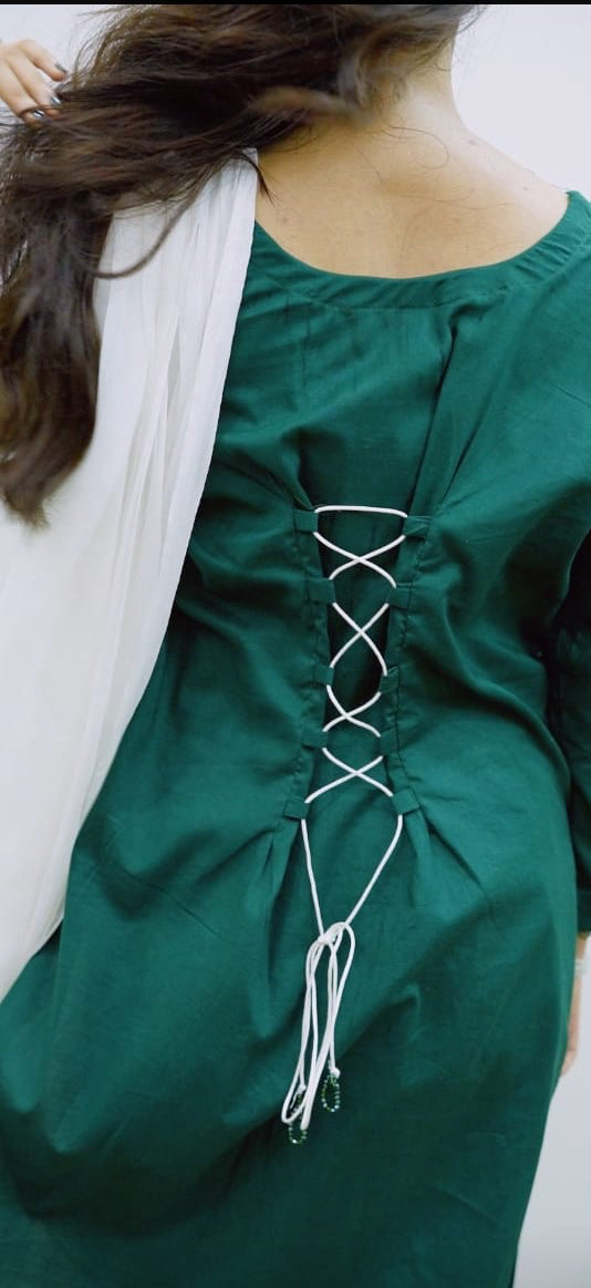 Saniar Azadi Special Green & White 3 Piece